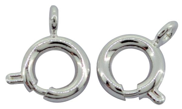 Silver, Ø7mm Bolt Rings