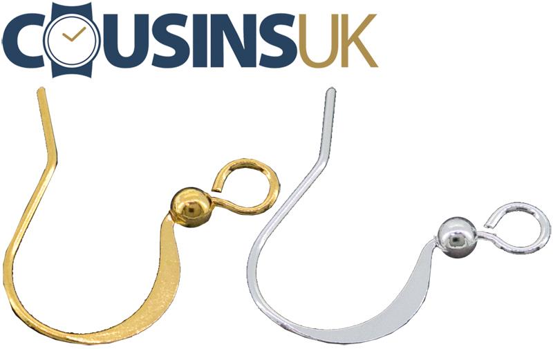 Hooks (Flat) with Bead (Base Metal)