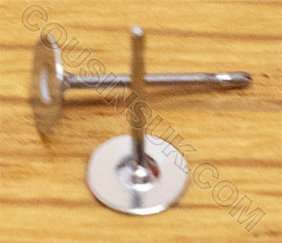 SS, Ø5mm Flat Disc & Post