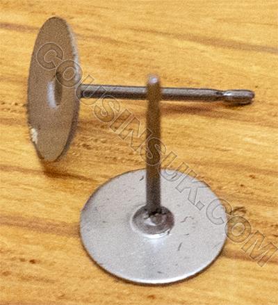 SS, Ø7mm Flat Disc & Post