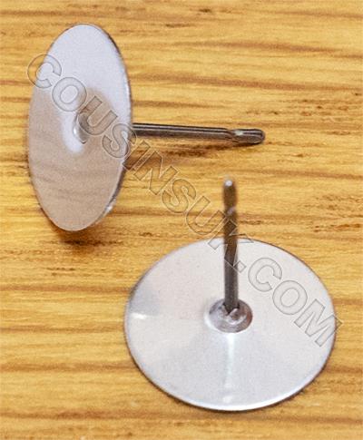 SS, Ø10mm Flat Disc & Post