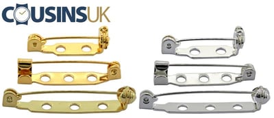 Base Metal (Plated) Brooch Pins