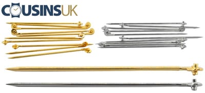 Base Metal (Plated) Brooch Pin Fitting