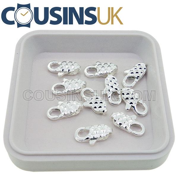 Silver, 12mm Chequered