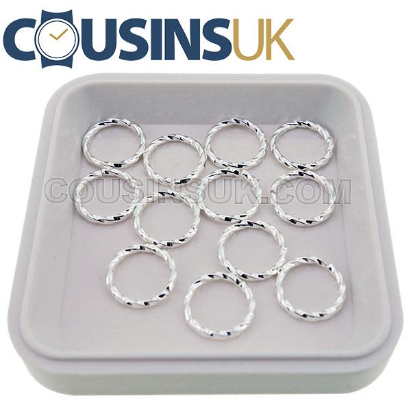 Silver, Ø10mm (Ø1.20mm) Jump Rings