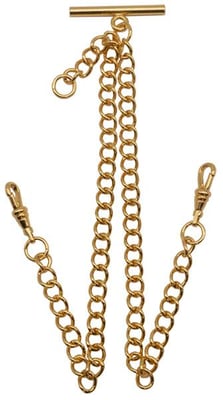 9ct Double Curb Watch Albert