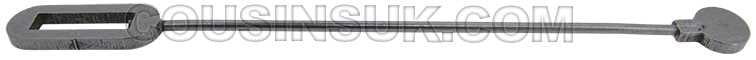 Long Case Crutch, Rounded, Made in UK