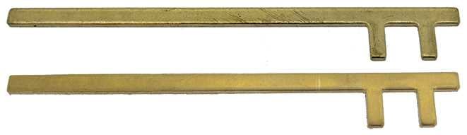Straight, Bi-Pin (for Longcase Clocks)