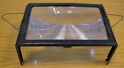 Bench Top Magnifier, 235 x 165mm with LED