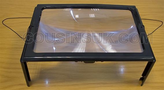Bench Top Magnifier, 235 x 165mm with LED