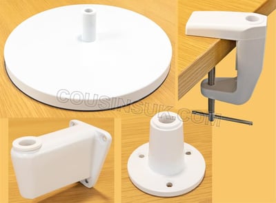Desk & Wall Bases & Brackets