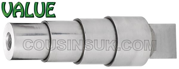 Round, Steel Stepped