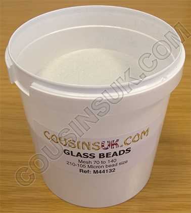Mesh 70 to 140 Glass Beads