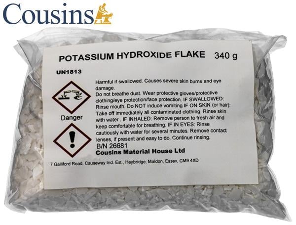 Potassium Hydroxide Flakes 340g