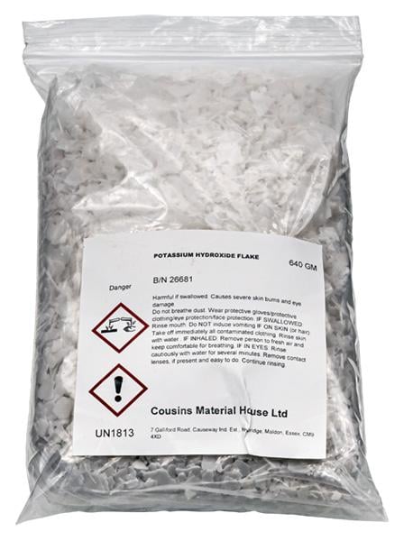 Potassium Hydroxide Flakes 640g
