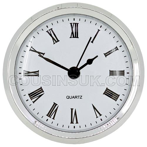 Ø72mm (Ø55mm), Silver Bezel & White Dial