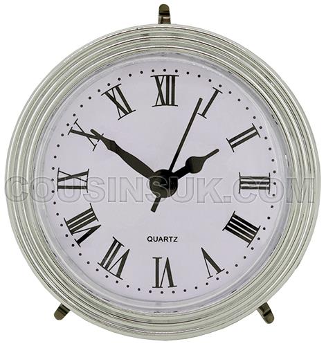Ø85mm (Ø80mm), Silver Bezel & White Dial