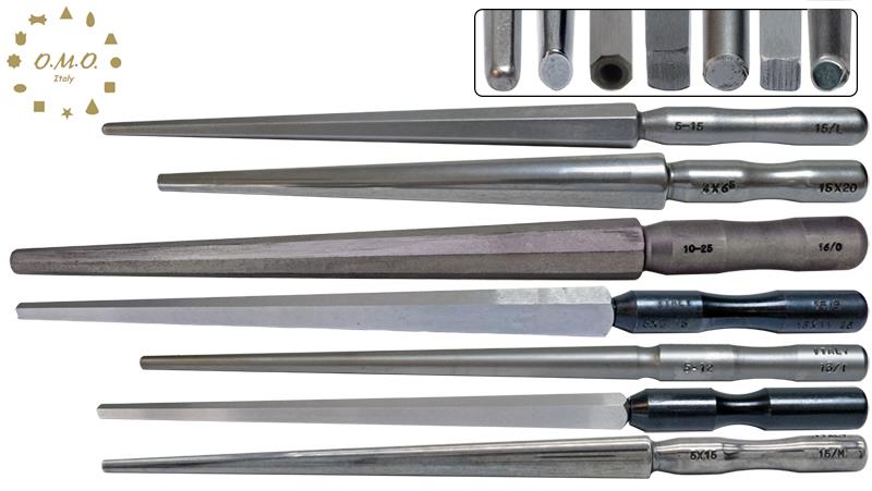 Ring Bezel Mandrel Triblets, O.M.O Italy