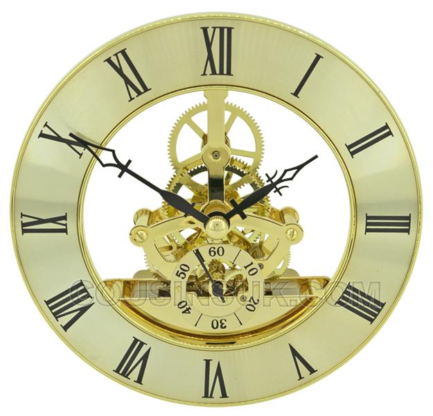 Gold, Ø126mm Skeleton Movement