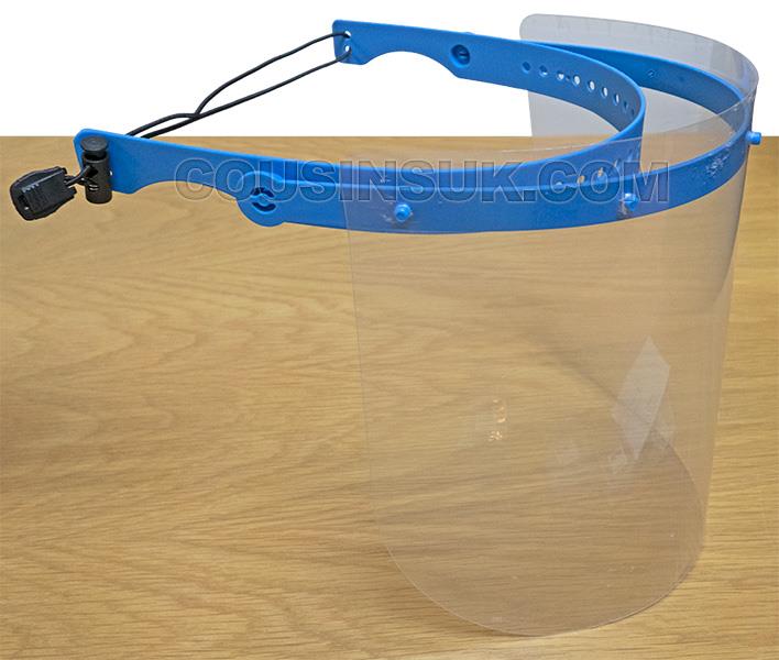 Blue Face Visor