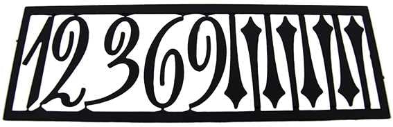 Style 3 (25mm) High Numerals