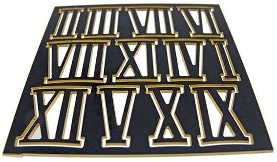 Brass, Black with Gold Edge