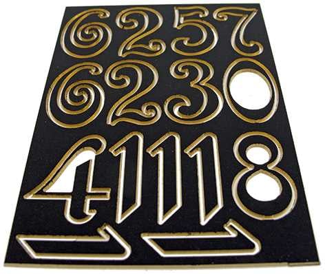 20mm High Numerals