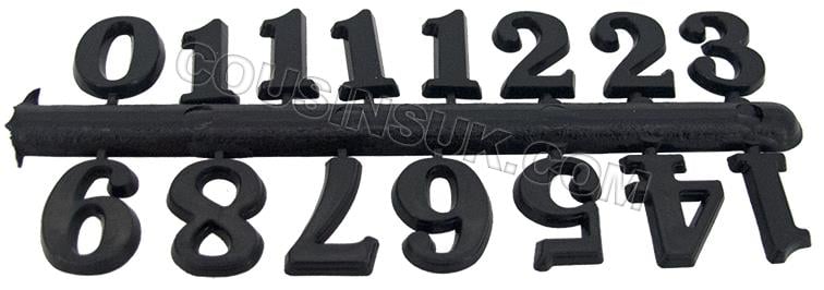 15mm High Numerals