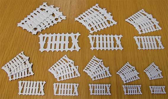 Numerals for Dials (Plastic)