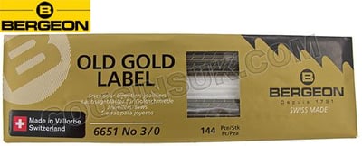 Saw Blades, Bergeon "Old Gold"