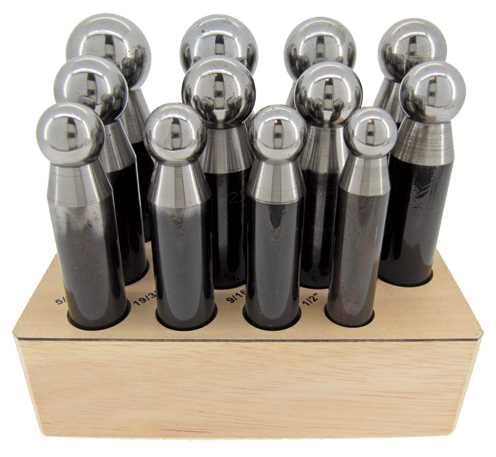 Set of 12, Ø12.60 to Ø25.30mm Punches