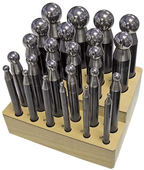 Set of 24, Ø2.80 to Ø25.30mm Punches