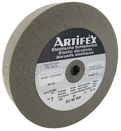 80 Grit, Ø150 x 25 x 13mm (Soft/WP)