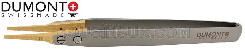 Flat Boxwood Tipped Tweezers, Dumont