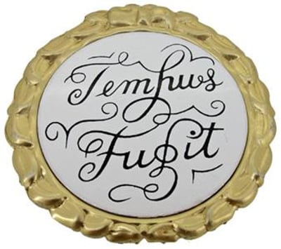 Plaque, Tempus Fugit (White)