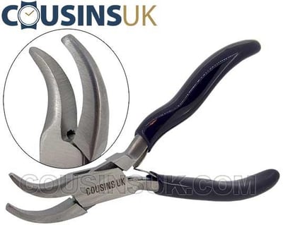 Stone Setting Pliers, Cousins Swiss Style Bent Jaws