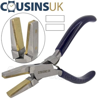 Flat Nose Pliers (Brass Jaws)