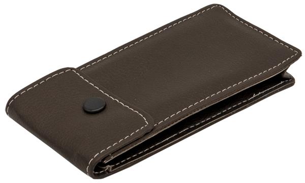 Brown Pouch with Popper