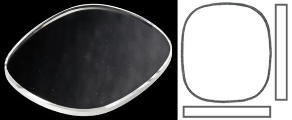 19.00mm x 16.50mm (T1.00mm) Patek Philippe Ellipse