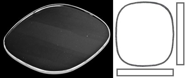 21.70mm x 20.00mm (T0.90mm) Patek Philippe Golden Ellipse