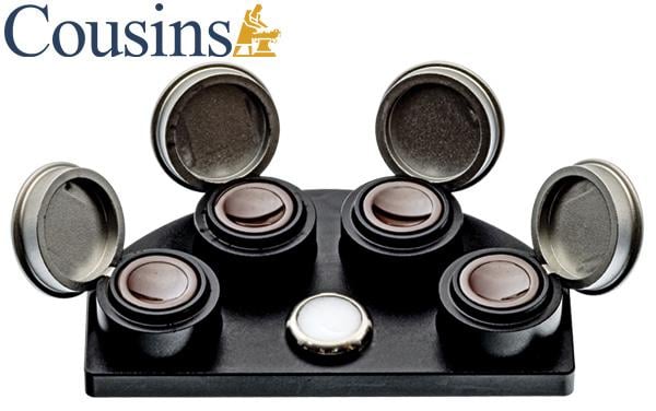 4 Pot Oil Stand, Cousins Swiss Style Ruby Reservoirs