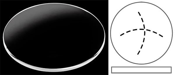 Ø34.00mm (H2.45mm x T1.40mm) Panerai Luminor Base Logo