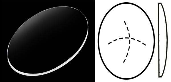 35.30mm x 21.90mm (H2.00mm x T1.00mm) Piaget Limelight