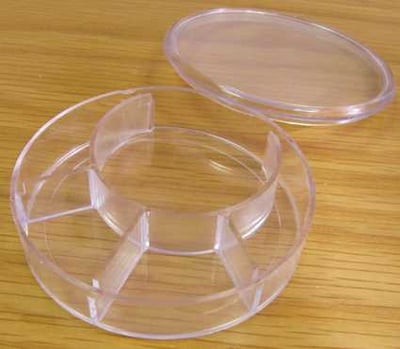 Compartment Boxes with Divides, Round
