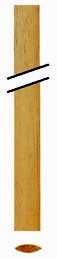 Longcase Rods, Wooden