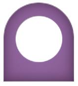 Purple (Flat Top) 28 x 28mm