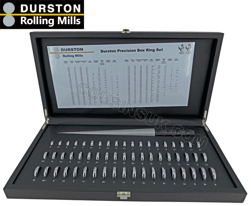 British Sizes, Wedding Ring Set (Including Half Sizes) Durston