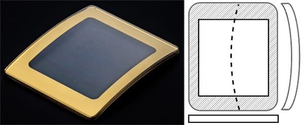 28.30mm x 23.50mm (H2.70mm x T1.00mm) Rado DiaStar, Gold