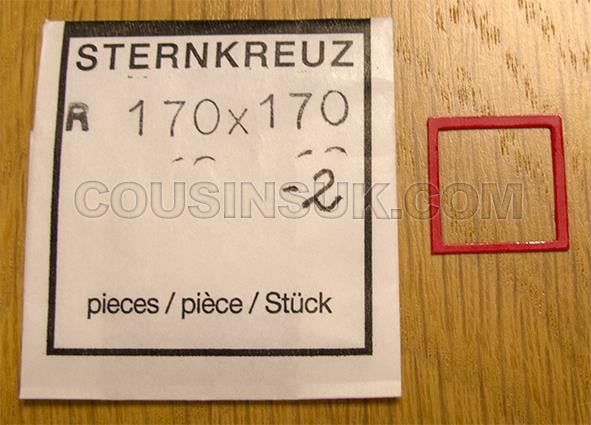 Square (Flat), 17.00 x 17.00 x 0.40mm (1.00mm) Gasket