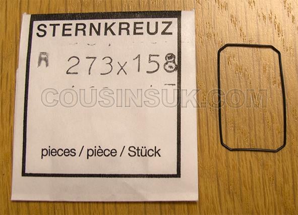 Rectangle, Cut Off Corners (Flat), 27.30 x 15.80 x 0.40mm Gasket